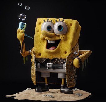 Bas as SpongeBob